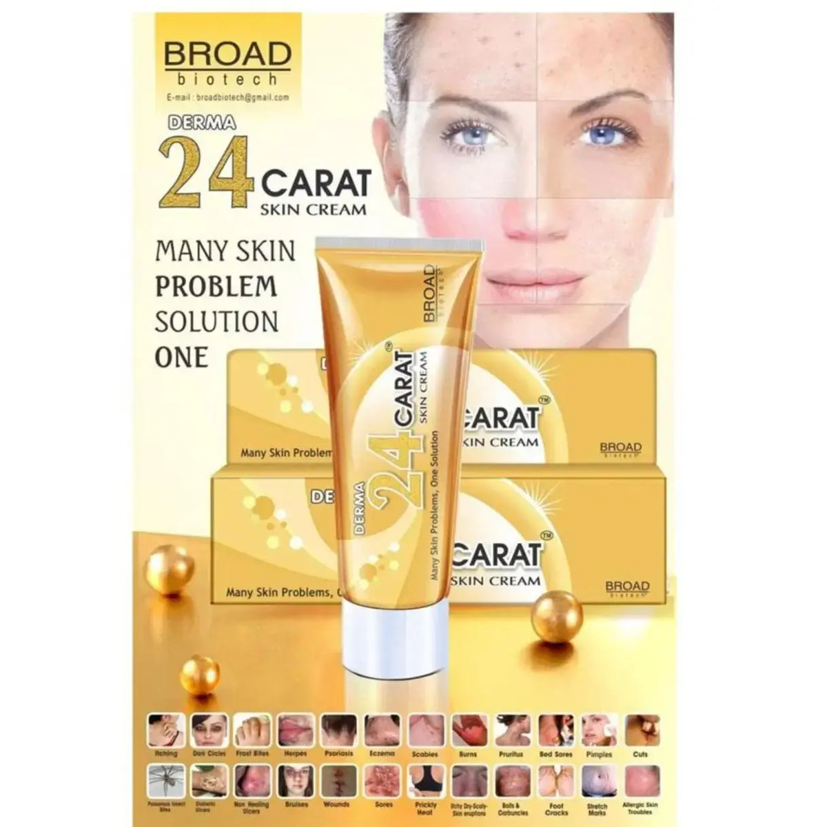Derma 24 Karat Skin Cream 25g Medipro