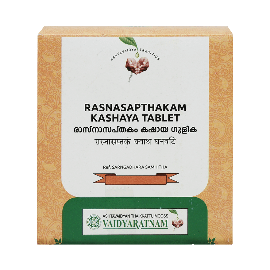 Rasnasapthakam Kashaya Gulika Tablet 10 Nos Vaidyaratnam