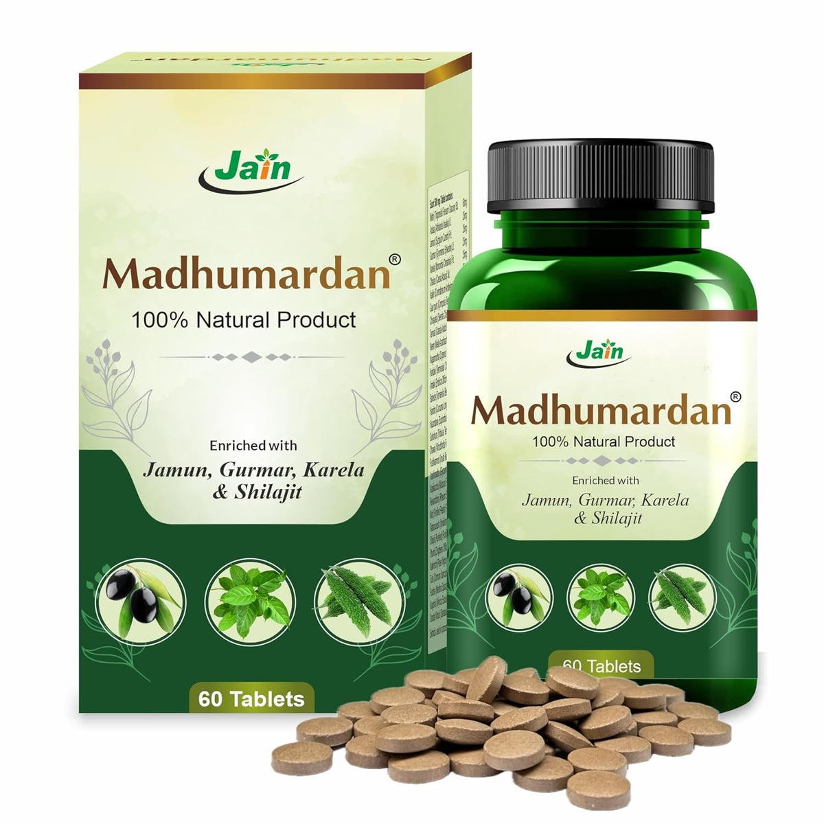 Madhumardan Tablets | Pack of 60 Tablets Jain