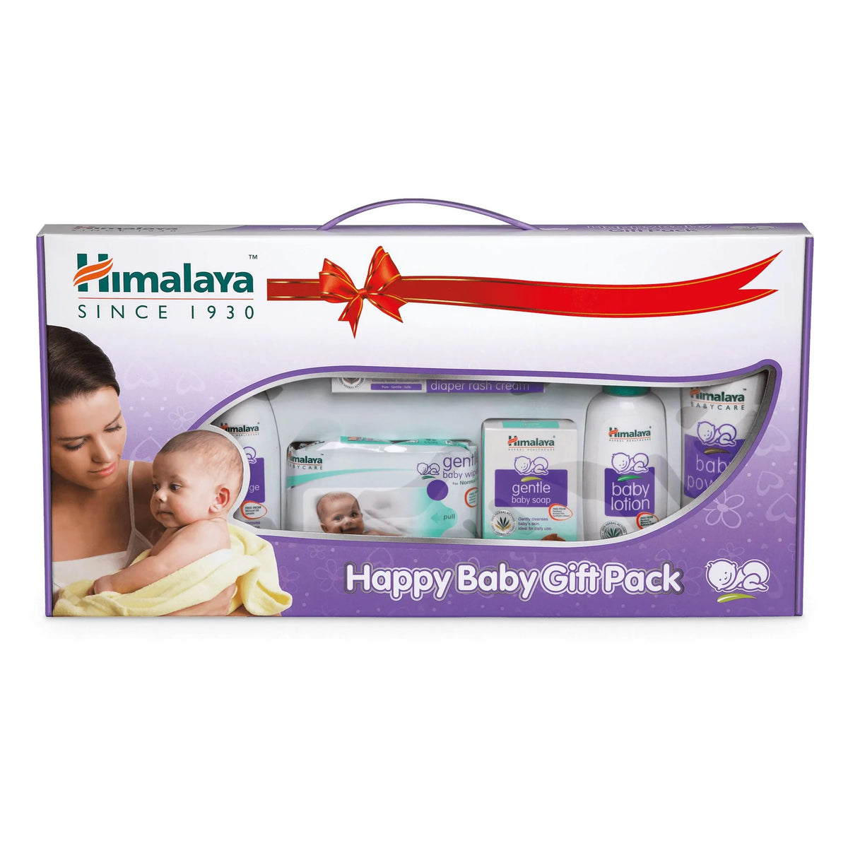 Babycare Gift Jar (Soap, Shampoo , Rash Cream and Powder), White, 4 Count (Pack of 1) Himalaya