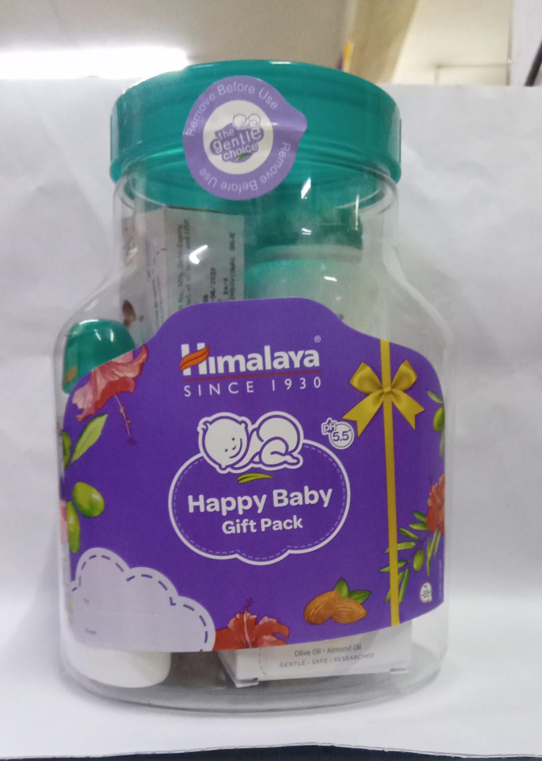 Babycare Gift Jar (Soap, Shampoo , Rash Cream and Powder), White, 4 Count (Pack of 1) Himalaya