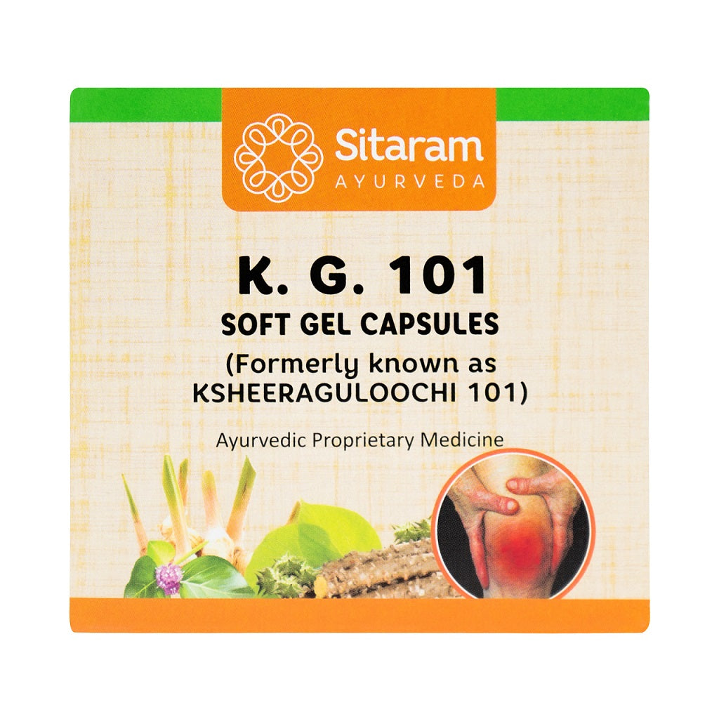 K.g 101 Soft Gel Capsules (Ksheera Guloochi) 10 Nos Sitaram Ayurveda