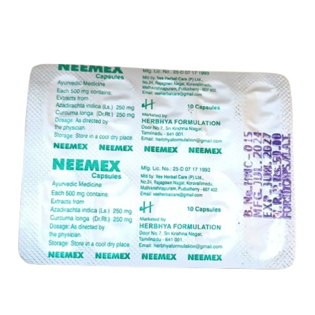 Neemax Capsule 10s Herbhaya Formulation