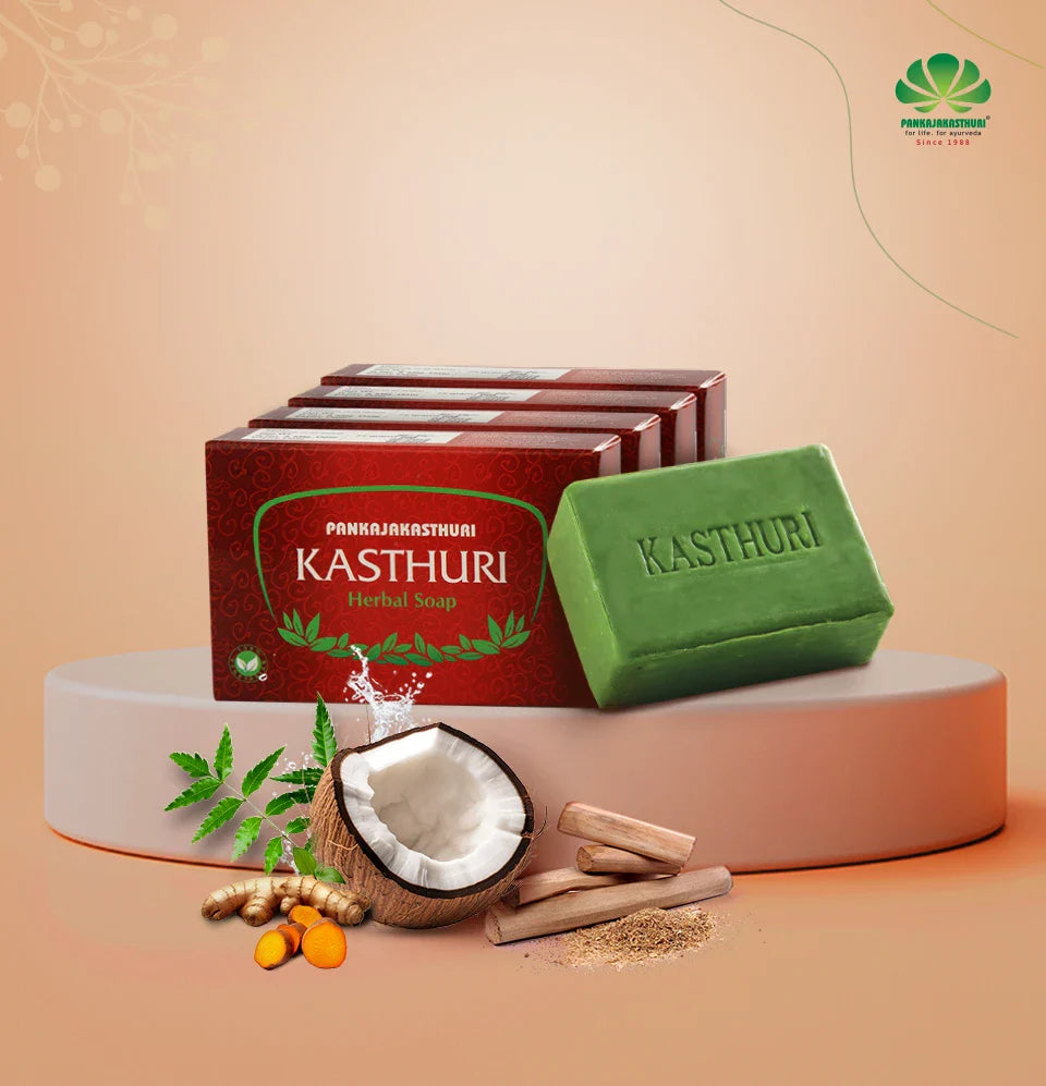 Kasthuri Herbal Soap 75gm Pankajakasthuri