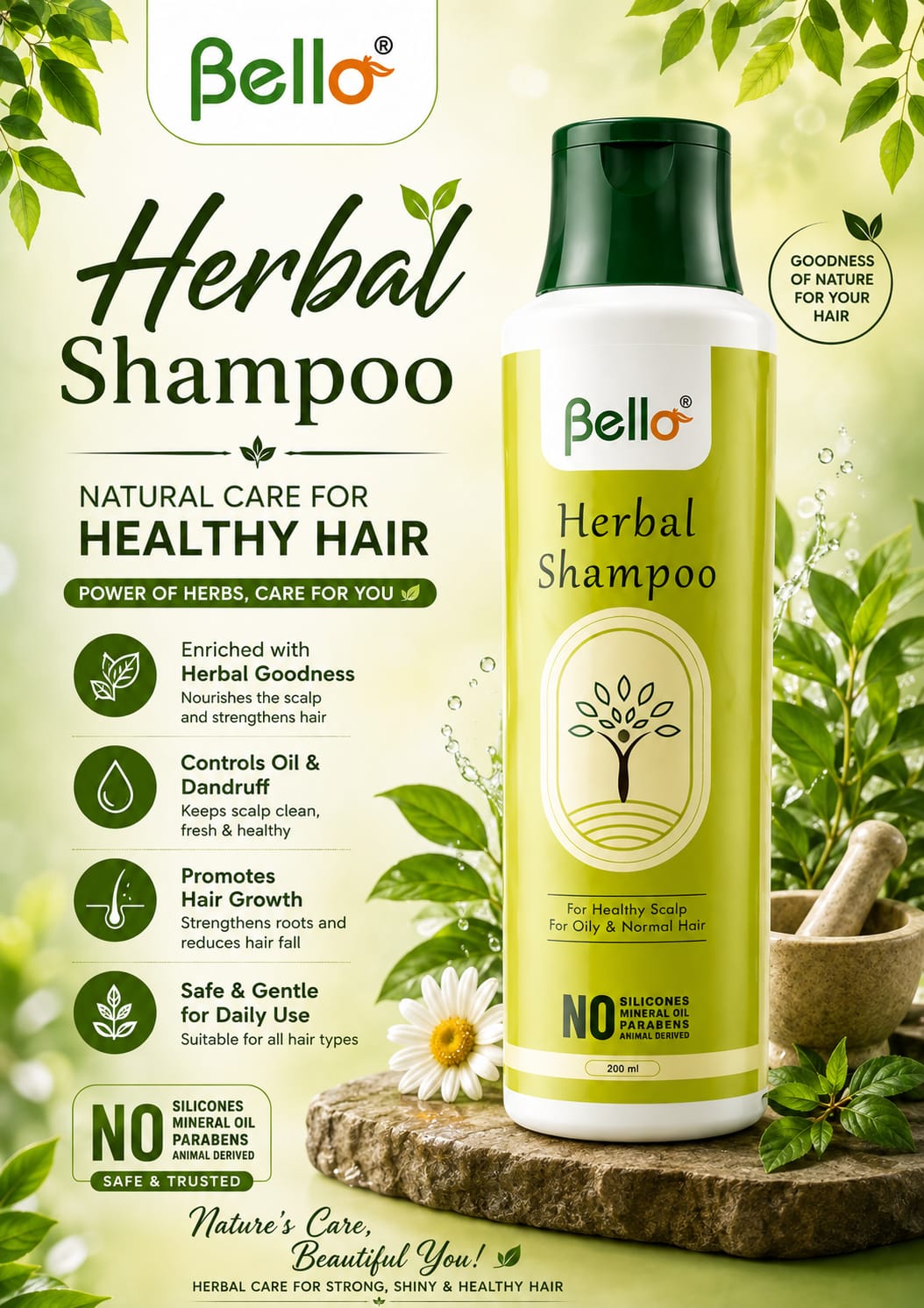 Bello Herbal Shampoo 200ml