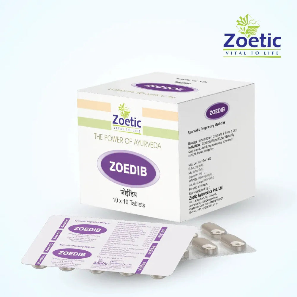 Zoedib Tablet 10s Zoetic Ayurvedics