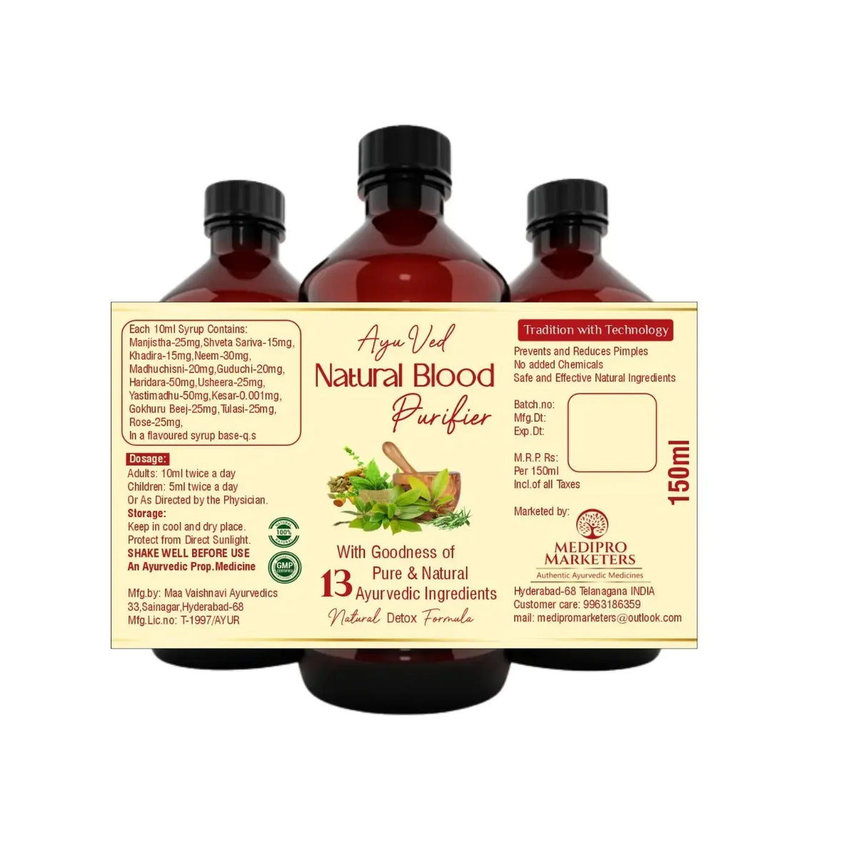 Natural Blood Purifier 150ml Medipro