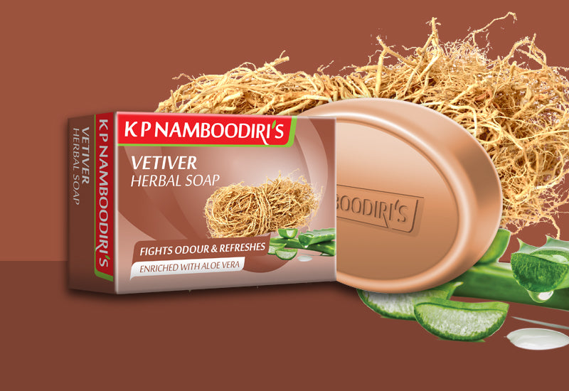 Kpn Vetiver Herbal Soap 75g – K.P. Namboordiri