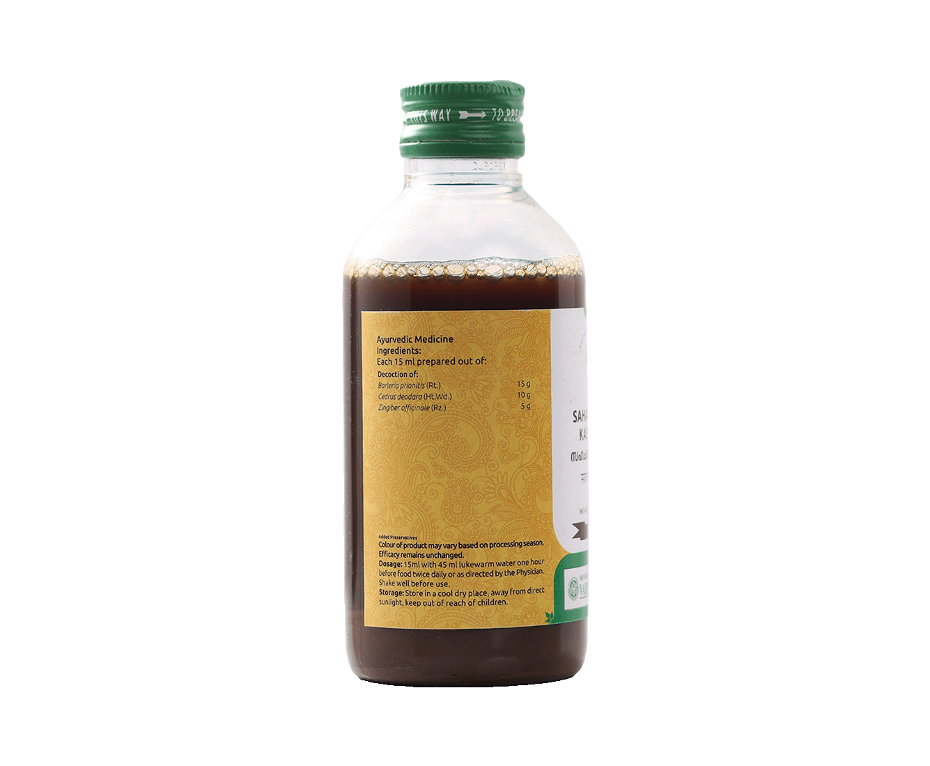 Sahacharadi Kashayam (200ml) – Vaidyaratnam