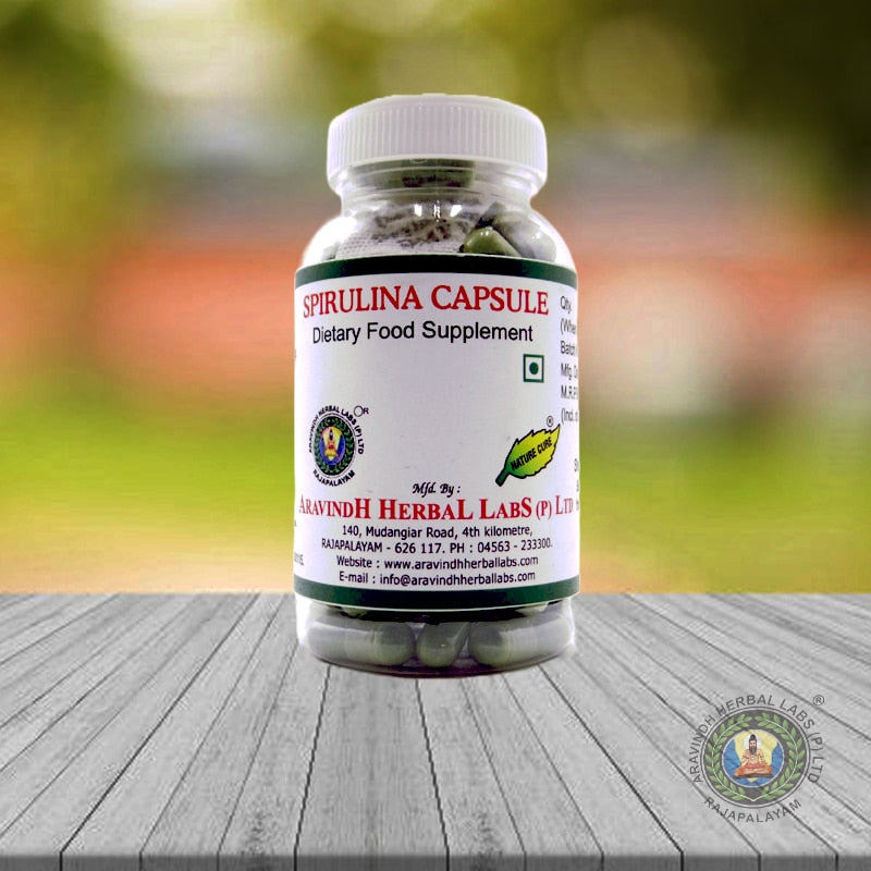 Spirulina Capsule 100s Aravindh Herbal Labs