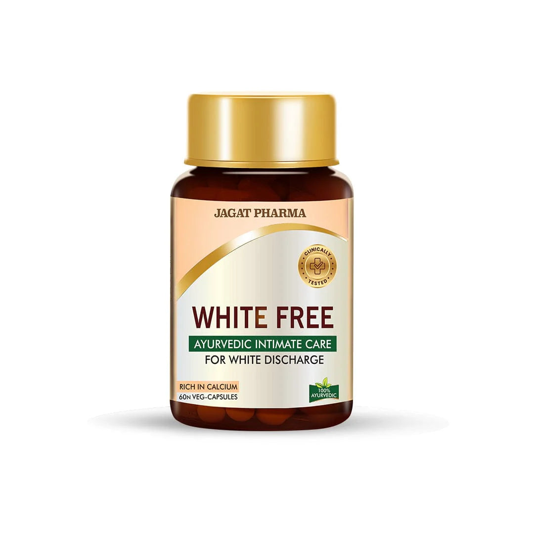 White Free Ayurvedic Capsules for Leucorrhea And White Discharge Jagat Pharma